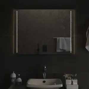 vidaXL Miroir de salle de bain à LED 80x60 cm pas cher