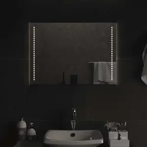 vidaXL Miroir de salle de bain à LED 70x50 cm pas cher
