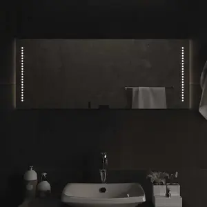 vidaXL Miroir de salle de bain à LED 100x40 cm pas cher
