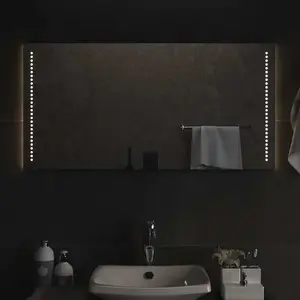 vidaXL Miroir de salle de bain à LED 100x50 cm pas cher