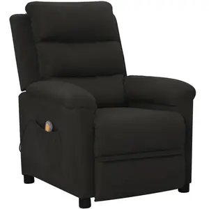 Comparateur de prix : vidaXL Vidaxl Fauteuil De Massage Inclinable Noir Tissu