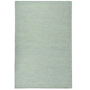 vidaXL Tapis à tissage plat d'extérieur 100x200 cm Turquoise pas cher