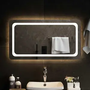 Comparateur de prix : vidaXL Miroir de salle de bain à LED 90x50 cm