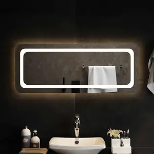 vidaXL Miroir de salle de bain à LED 100x40 cm pas cher