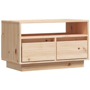 vidaXL Meuble TV 60x35x37 cm Bois de pin massif pas cher