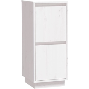 vidaXL Buffet Blanc 31,5x34x75 cm Bois massif de pin