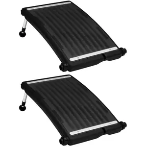 vidaXL Panneaux de chauffage solaire de piscine courbés 2pcs 72,5x46cm