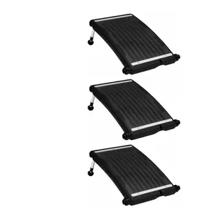 vidaXL Panneaux de chauffage solaire de piscine courbés 3pcs 72,5x46cm pas cher