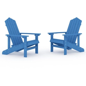 Chaises de jardin Adirondack 2 pcs pehd Bleu aqua Vidaxl Aqua blue pas cher