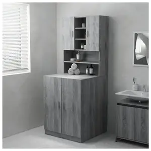 Comparateur de prix : vidaXL Meuble pour machine à laver Sonoma gris 71x71,5x91,5 cm