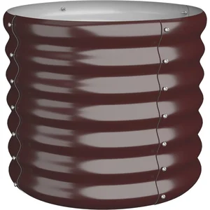 vidaXL Jardinière de jardin Acier enduit de poudre 40x40x36 cm Marron pas cher