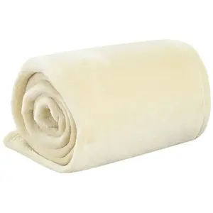 Comparateur de prix : vidaXL Couverture crème 130x170 cm polyester