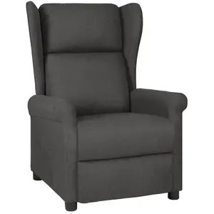 vidaXL Fauteuil inclinable Jaune clair Tissu