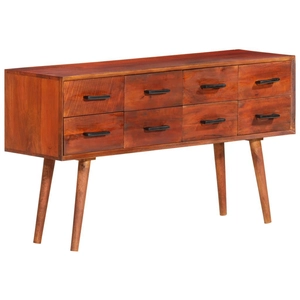 vidaXL Buffet 110x30x59 cm Bois massif de manguier pas cher
