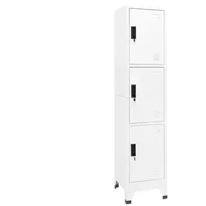 Comparateur de prix : vidaXL Armoire à casiers Blanc 38x45x180 cm Acier