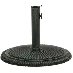 Comparateur de prix : vidaXL Socle de parasol Vert 45x45x30 cm Fonte