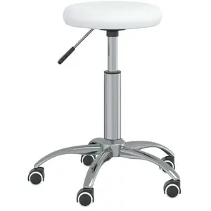 Comparateur de prix : vidaXL Chaise de salle à manger Blanc Similicuir