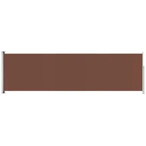 vidaXL Auvent latéral rétractable de patio 180x600 cm Marron pas cher