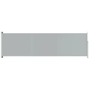vidaXL Auvent latéral rétractable de patio 180x600 cm Gris pas cher