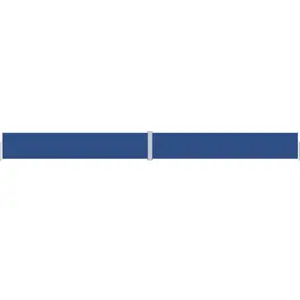 vidaXL Auvent latéral rétractable Bleu 117x1200 cm pas cher
