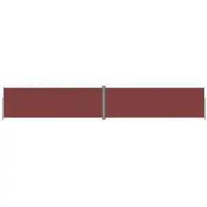 Comparateur de prix : vidaXL Auvent latéral rétractable Marron 200x1200 cm