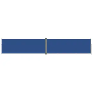 Comparateur de prix : vidaXL Auvent latéral rétractable Bleu 180x1000 cm