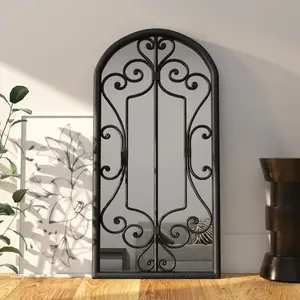 Comparateur de prix : vidaXL Miroir Noir 70x30 cm Fer pour utilisation à l'intérieur