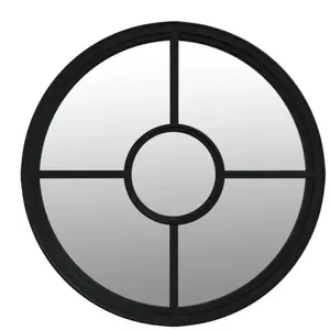 Comparateur de prix : vidaXL Miroir Noir 40x4 cm Fer pour utilisation à l'intérieur