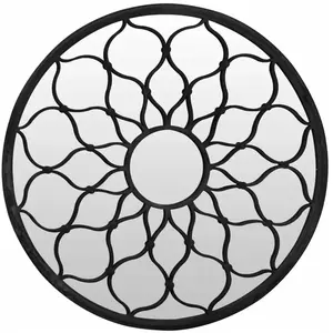 Comparateur de prix : vidaXL Miroir Noir 60x3 cm Fer pour utilisation à l'intérieur