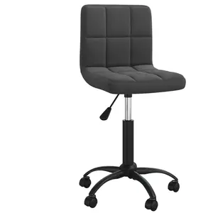 Comparateur de prix : vidaXL Chaise pivotante de salle à manger Noir Velours