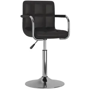 Vidaxl - Chaise de salle à manger Noir Similicuir Black pas cher
