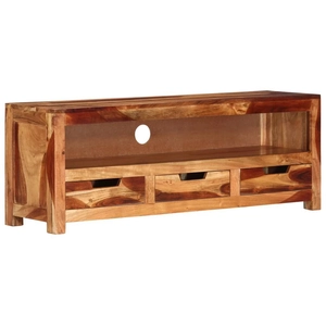 Comparateur de prix : vidaXL Meuble TV 110x30x40 cm Bois d'acacia massif