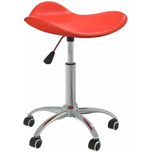 Comparateur de prix : vidaXL Chaise pivotante à manger Rouge Similicuir