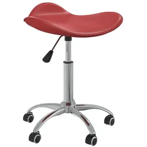 Comparateur de prix : vidaXL Chaise de bureau Rouge bordeaux Similicuir