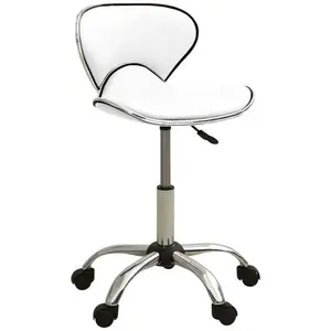 vidaXL Chaise de bureau Blanc Similicuir pas cher