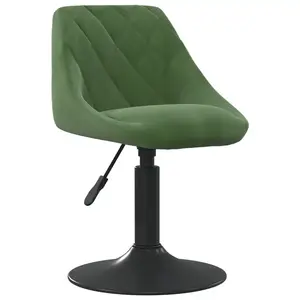 vidaXL Chaise de salle à manger Vert foncé Velours pas cher