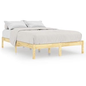 vidaXL Cadre de lit bois massif 150x200 cm très grand pas cher