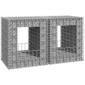 vidaXL Poteaux à panier de gabion 2 pcs 50x50x60 cm Fer pas cher