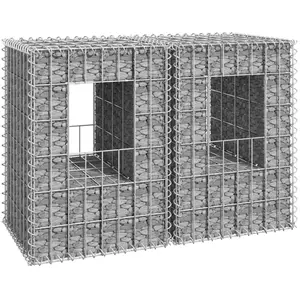 vidaXL Poteaux à panier de gabion 2 pcs 40x40x60 cm Fer pas cher