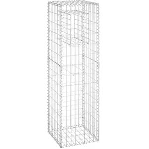 vidaXL Poteau à panier de gabion 40x40x140 cm Fer pas cher