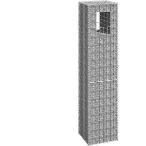 vidaXL Poteau à panier de gabion 40x40x180 cm Fer pas cher