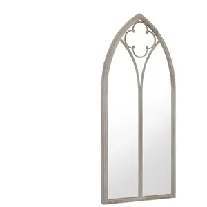 Comparateur de prix : vidaXL Miroir de jardin Sable 100x45cm Fer pour utilisation extérieure