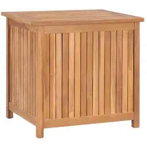 vidaXL Boîte de rangement de jardin 60x50x58 cm Bois de teck solide pas cher