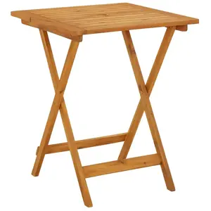 vidaXL Table pliable de jardin 60x60x75 cm Bois d'acacia solide pas cher