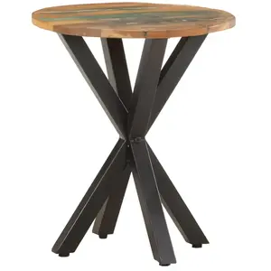 vidaXL Table d'appoint 48x48x56 cm Bois de récupération massif pas cher