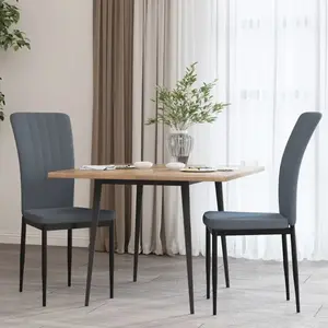 Comparateur de prix : vidaXL Chaises à manger lot de 2 Gris foncé Velours
