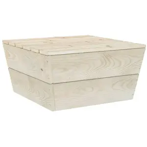 Comparateur de prix : vidaXL Table de jardin 60x60x30 cm Bois d'épicéa imprégné