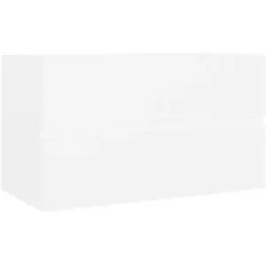 Comparateur de prix : vidaXL Armoire d'évier Blanc 80x38,5x45 cm Aggloméré