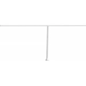 vidaXL Jeu de poteaux d'auvent blanc 600x245 cm fer pas cher