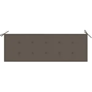 Comparateur de prix : vidaXL Banc de jardin empilable et coussin 159 cm Bois de teck massif